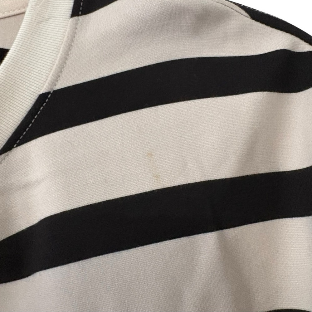 A New Day Black and Cream Striped Women's Top I Size: XX-Large - Picture 3 of 6